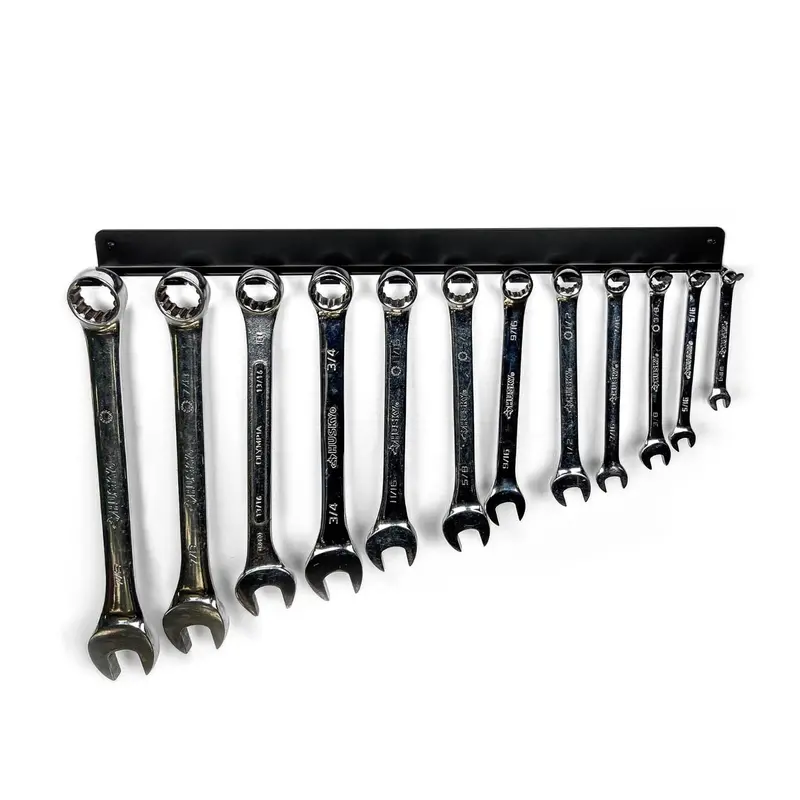 12-Piece Adjustable Wrench Rack System