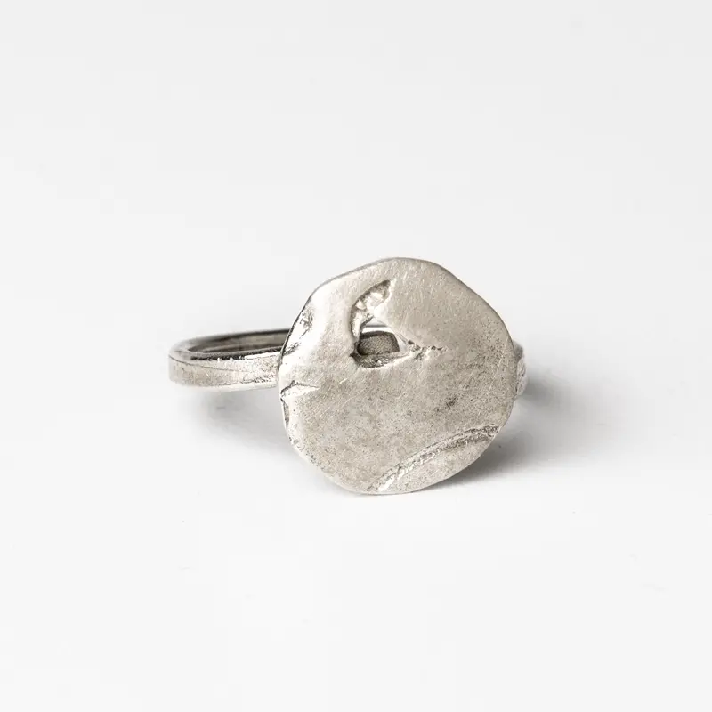 Abstract Open-Adjustable Ring – Sculptural Minimalist Style