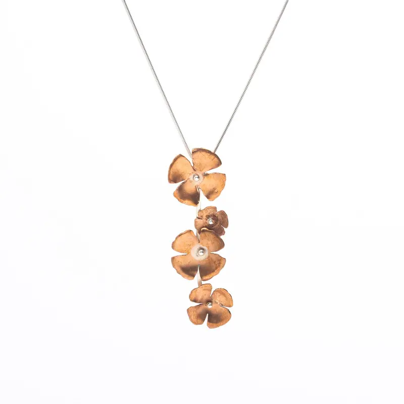 Abstract Poppy Necklace — Untitled Composition