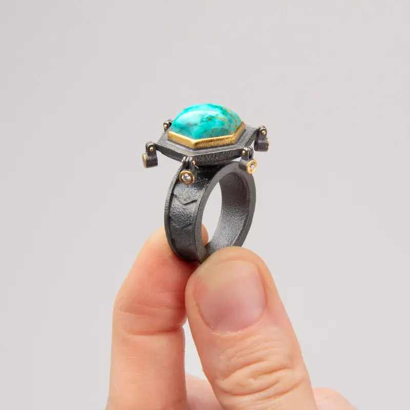 Alex Boyd Failed Flux Capacitor Ring – Retro-Futuristic Sci-Fi Jewelry
