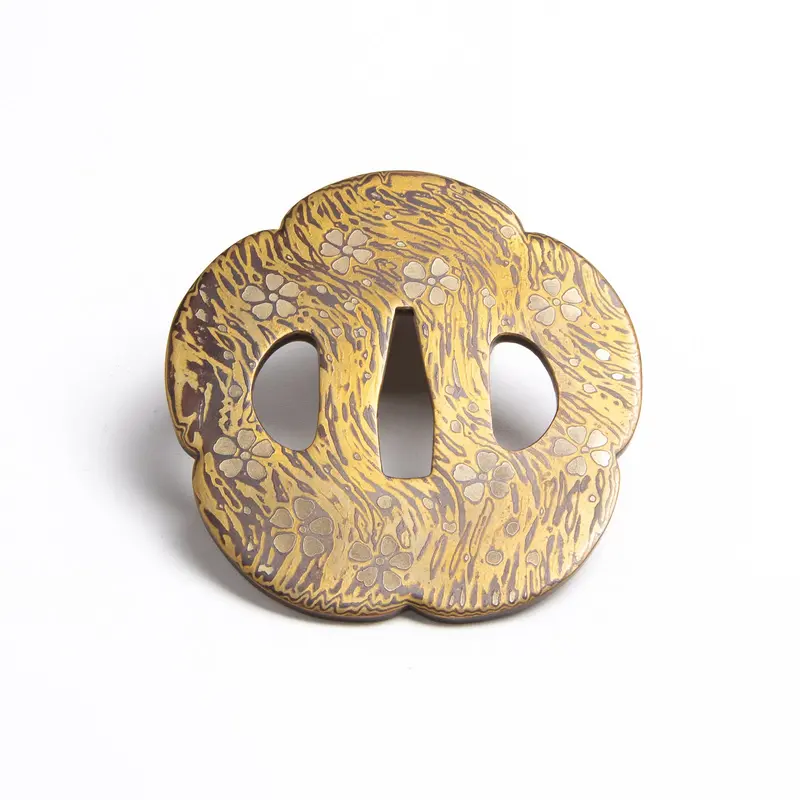 Anne Wolf Cherry Blossom Tsuba-Inspired Pendant