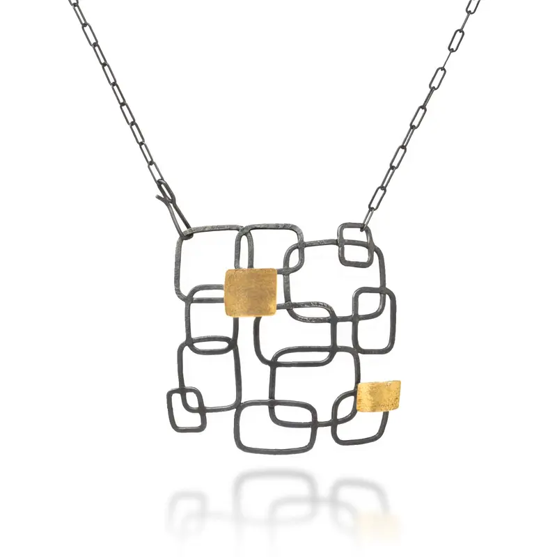 Architectural Windows Pendant Necklace