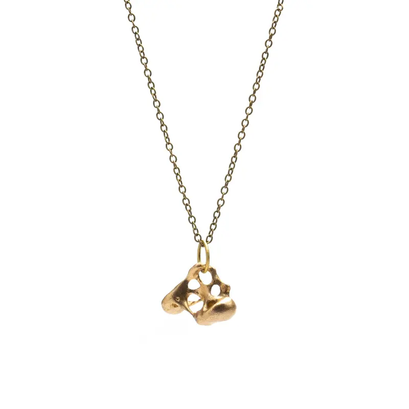 Asymmetrical Organic Drop Pendant Necklace