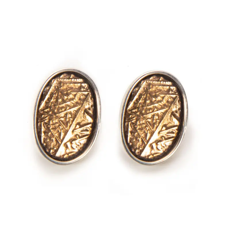 Bronze Cast Crystal Earrings – Handcrafted Jewelry