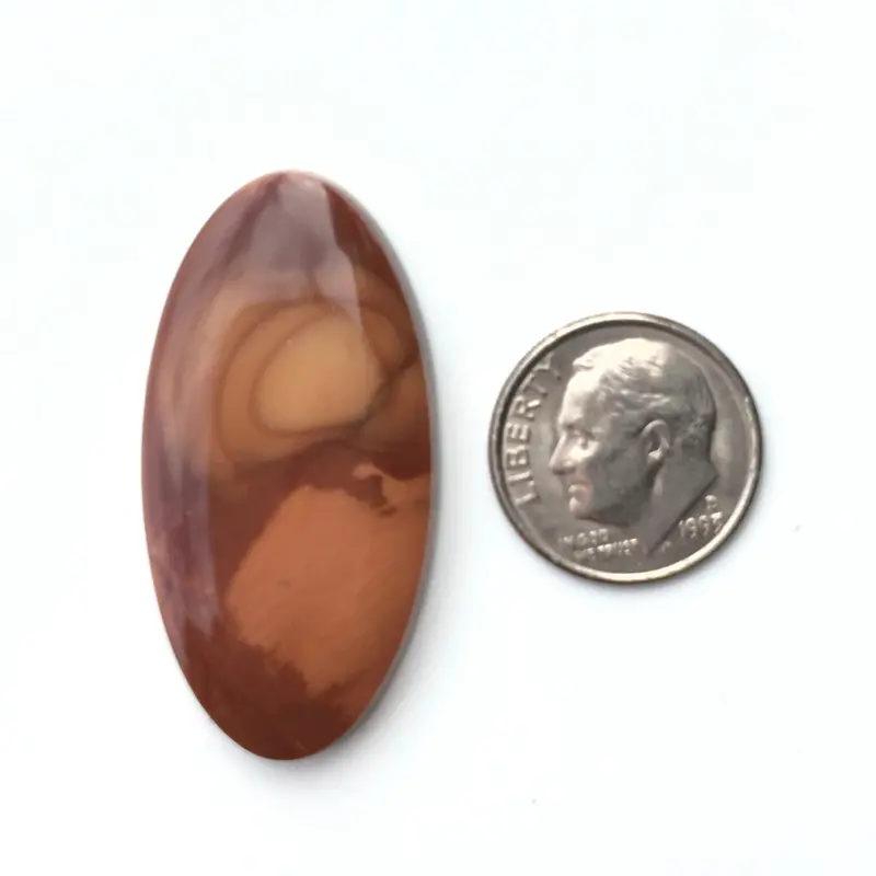 Brunneau Jasper Cabochon – Heat-Treated Specimen