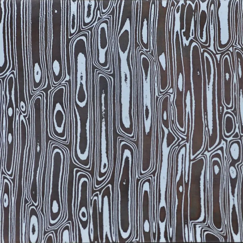 Chinook-Themed Mokume Gane Sticker