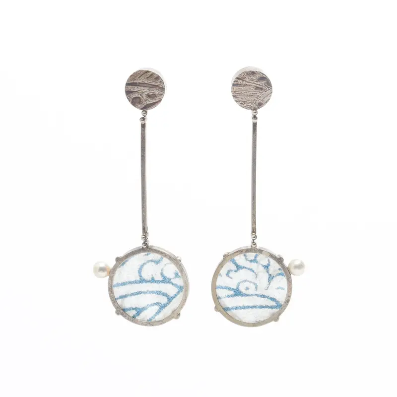 Current II Fluid-Line Drop Earrings