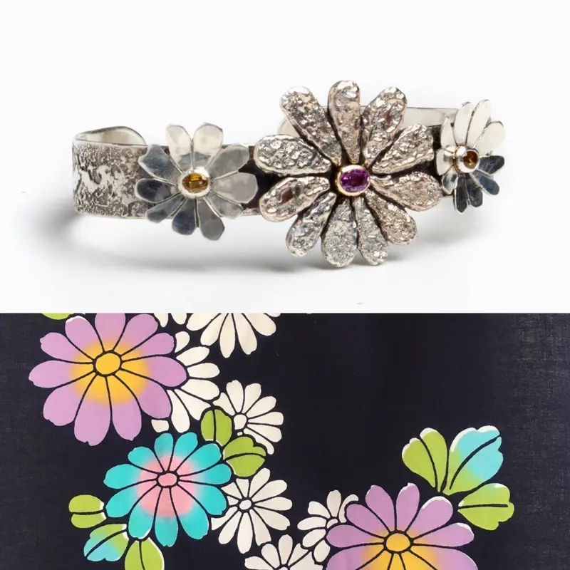 DeAnna Puls: Cast Daisy Textured Cuff Bracelet