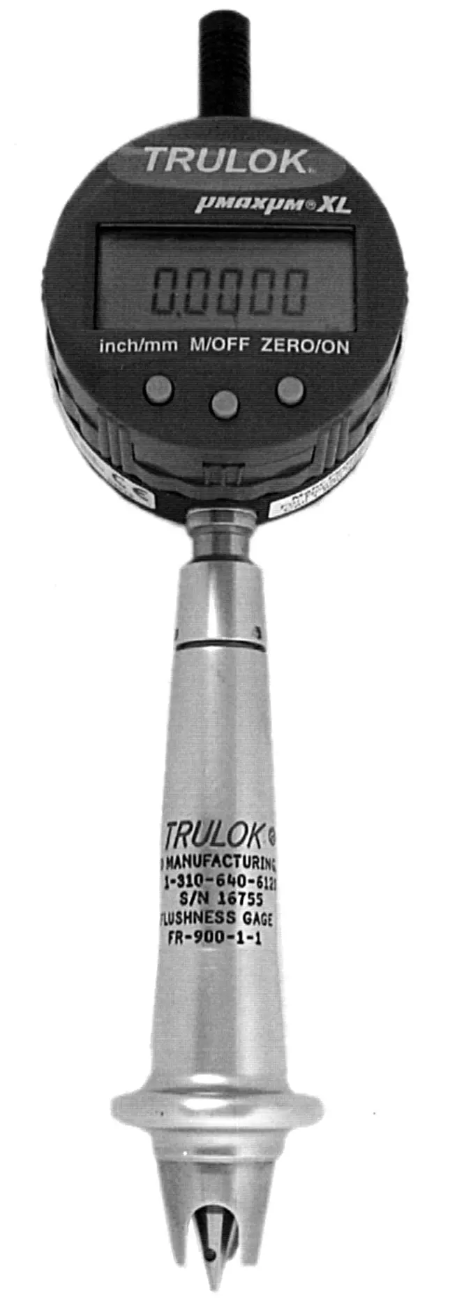 FR900-1X-1 Digital Flushness Gauge with Flat-Point Stylus and Fixed Base