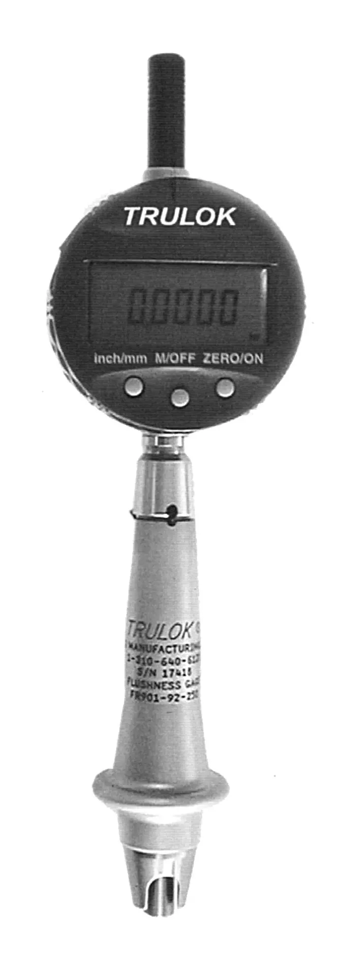 FR901 Digital Flushness Gauge with Sized Flat-End Stylus and Fixed Base