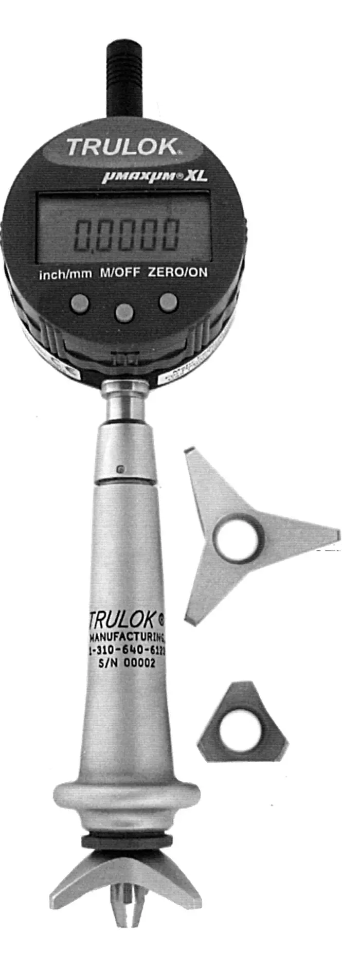 FR903 Digital Flushness Gauge with Flat-End Stylus and Interchangeable Bases