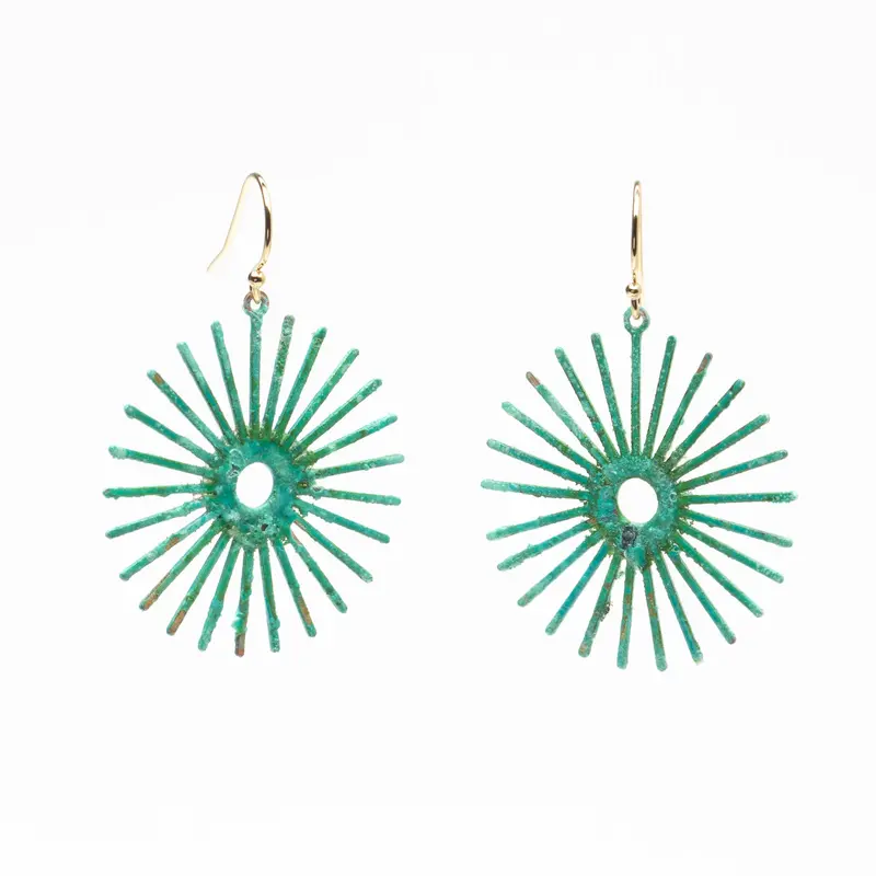 Full Sunburst Statement Earrings