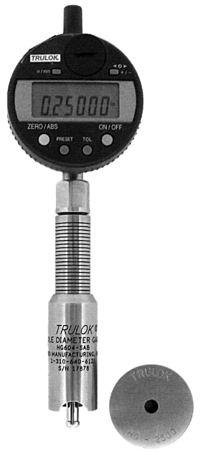 HG604-SABX Hole Diameter Gauge Featuring Standard Adjustable Base