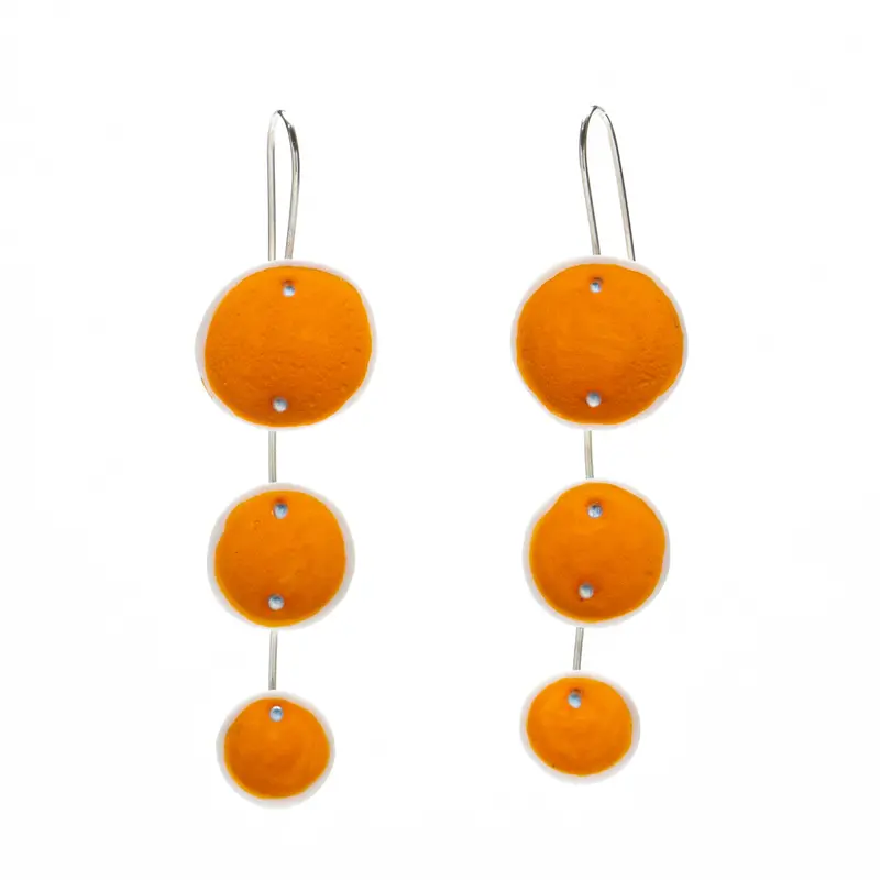 Light Coral Porcelain Pod Earrings
