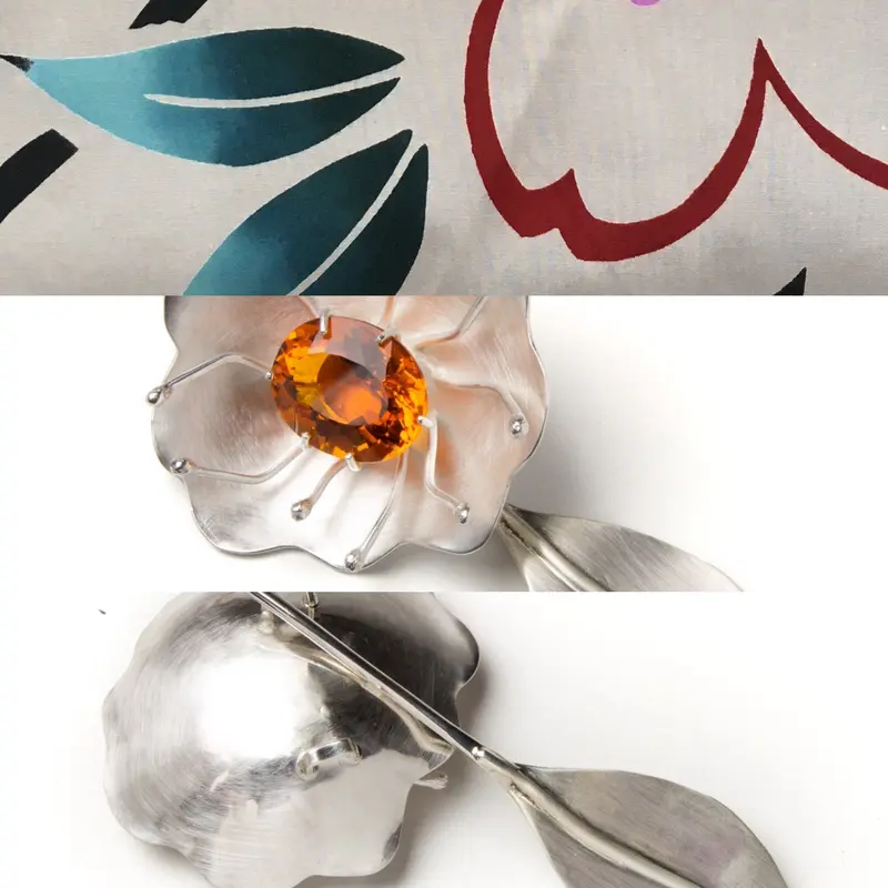 Lily-of-the-Valley Floral Brooch