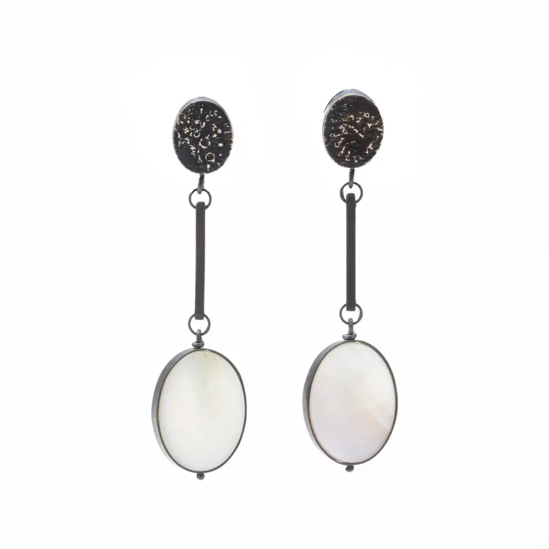 Mugen Hollow Drop Earrings with Post Backs