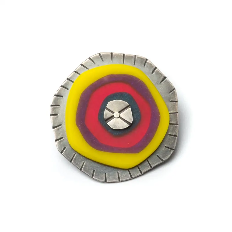 Organic-Inspired Donut-Shaped Brooch
