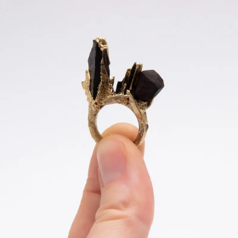 Raphaëlle Léaux ‘Finger’s Rock!’ Geometric Stackable Rings