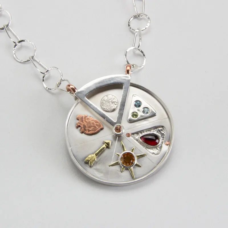 Rotating Gratitude Symbol Sculpture