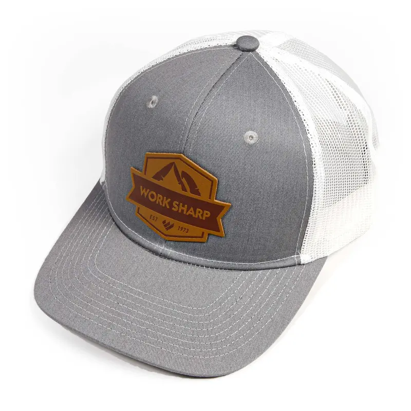 Sharp Mountain Leather Patch Cap – Premium Embroidered Hat