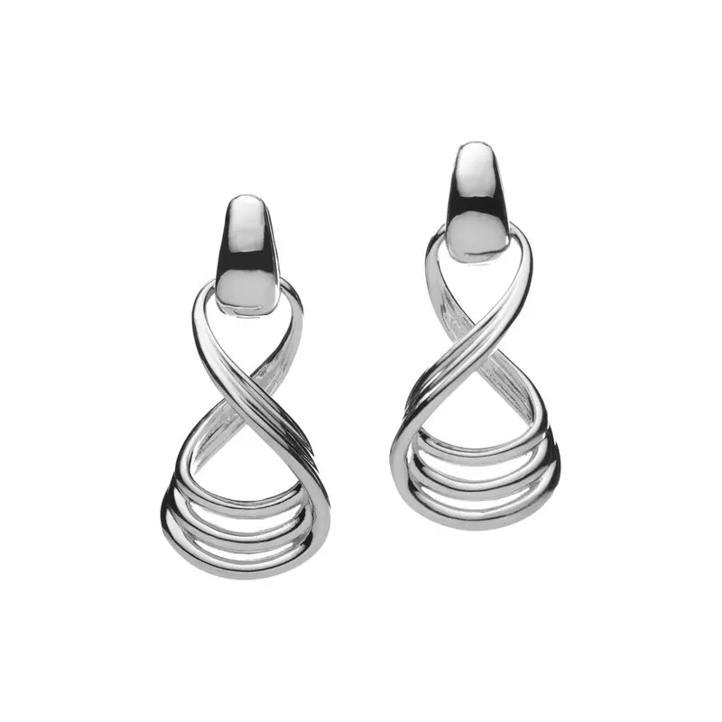 Textured Multi-Twist Drop Earrings