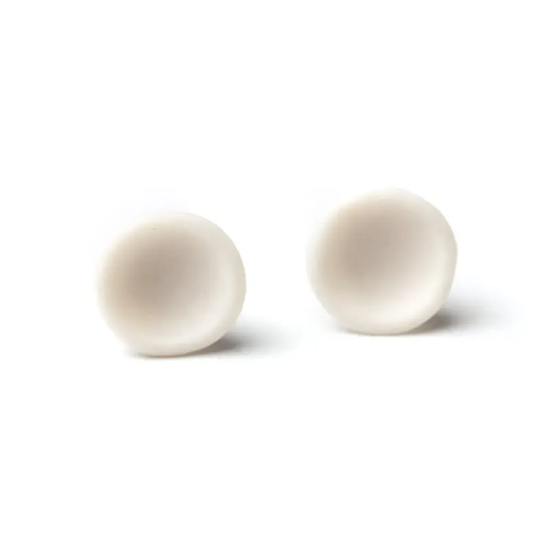 White Porcelain Pod Drop Earrings