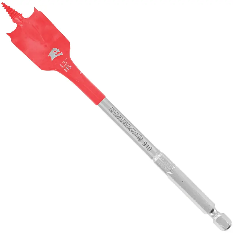 Diablo Speedemon Spade Bit – 13/16 Inch X 6 Inch Heavy-Duty Wood Boring Bit 1