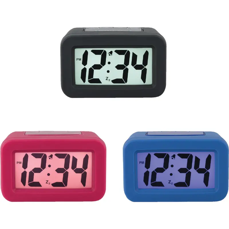 La Crosse Technology Lcd Alarm Clock – Battery-Powered With Silicone Housing 1